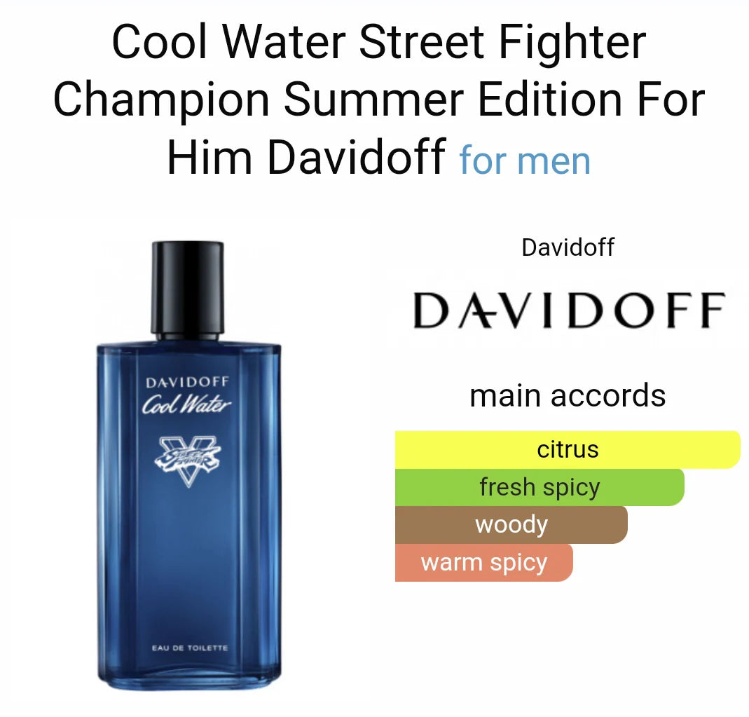 Davidoff Cool Water Street fighter champion edition (ODP)
